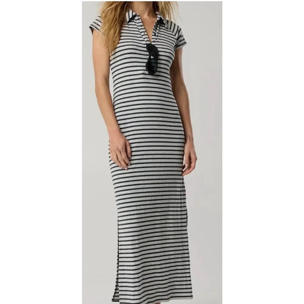 ❤️Offline By Aerie Thumbs Up Heavyweight Polo Maxi Dress SzL